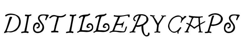 DistilleryCaps font preview
