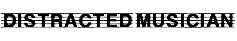 distracted musician font preview