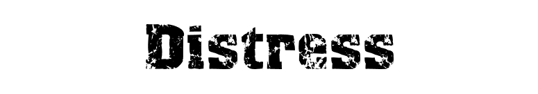 Distress font preview