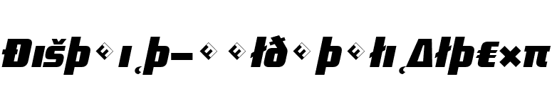 District-BoldItalicAltExp font preview