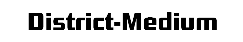 District-Medium font preview