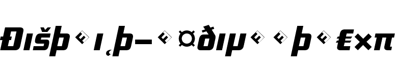 District-MediumItaExp font preview