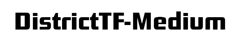 DistrictTF-Medium font preview