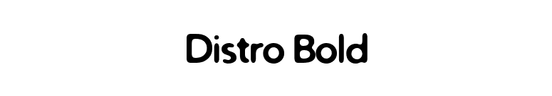 Distro Bold font preview