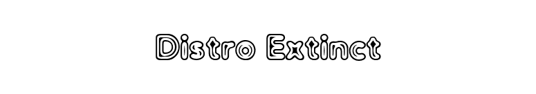 Distro Extinct font preview
