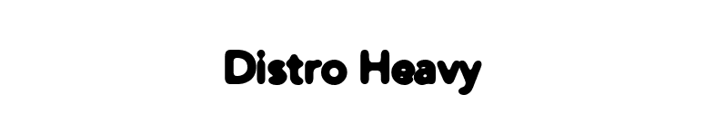 Distro Heavy font preview
