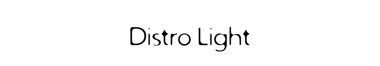 Distro Light font preview