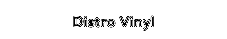 Distro Vinyl font preview