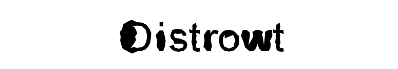 Distrowt font preview