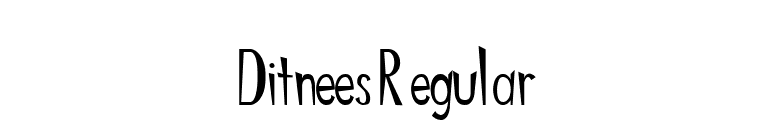 Ditnees Regular font preview