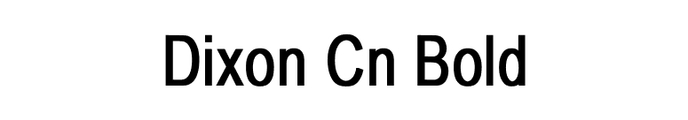 Dixon Cn Bold font preview