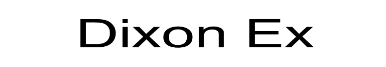 Dixon Ex font preview