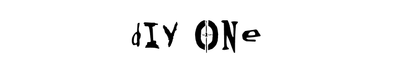 DIY One font preview