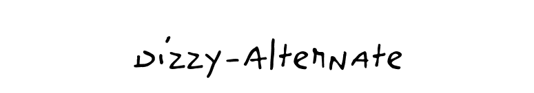 Dizzy-Alternate font preview