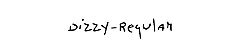 Dizzy-Regular font preview