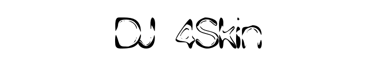 DJ 4Skin font preview