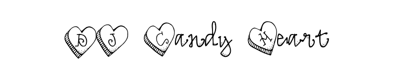DJ Candy Heart font preview