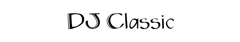 DJ Classic font preview