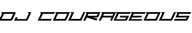 Dj Courageous font preview