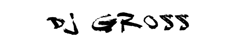 DJ Gross font preview
