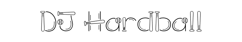 DJ Hardball font preview