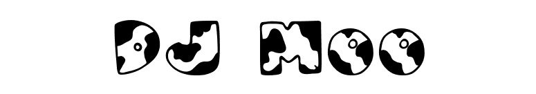 DJ Moo font preview