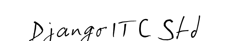 Django ITC Std font preview