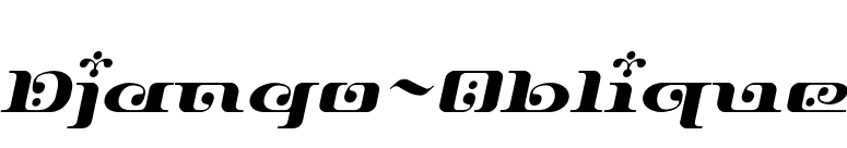 Django-Oblique font preview