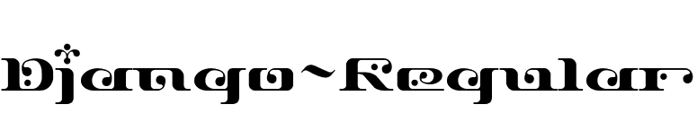 Django-Regular font preview