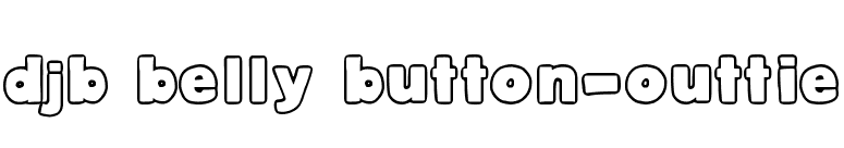 DJB Belly Button-Outtie font preview
