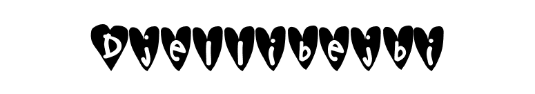 Djellibejbi font preview
