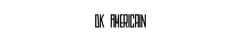 DK Americain font preview