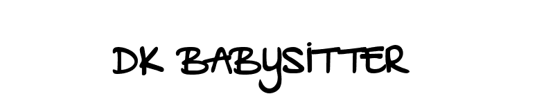 DK Babysitter  font preview