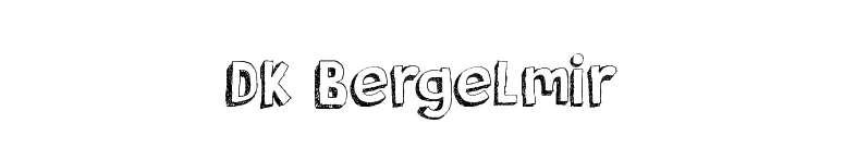 DK Bergelmir font preview