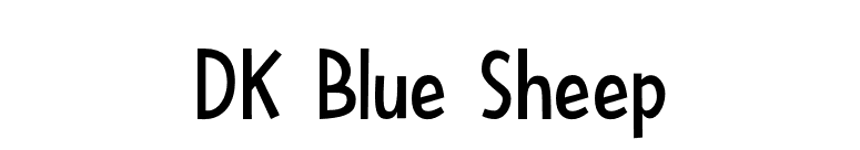 DK Blue Sheep font preview