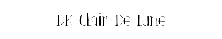 DK Clair De Lune font preview