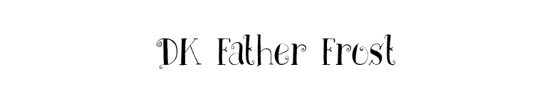 DK Father Frost font preview