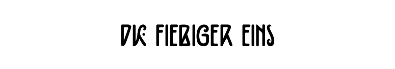DK Fiebiger Eins font preview