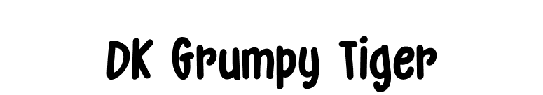 DK Grumpy Tiger font preview