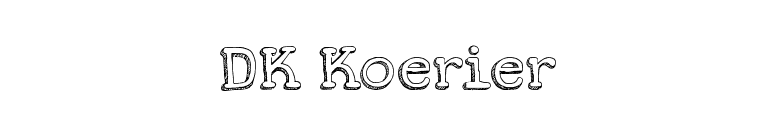 DK Koerier font preview