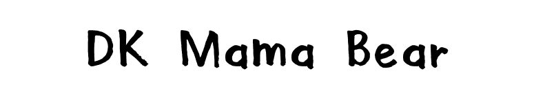 DK Mama Bear font preview