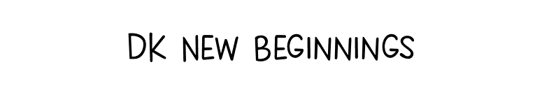 DK New Beginnings font preview