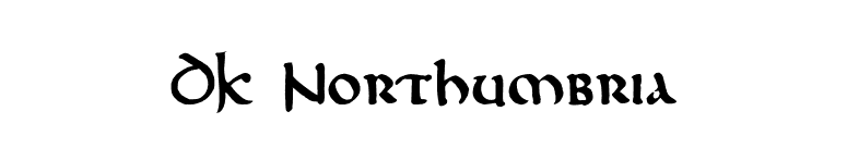 DK Northumbria font preview