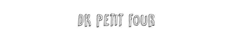 DK Petit Four font preview