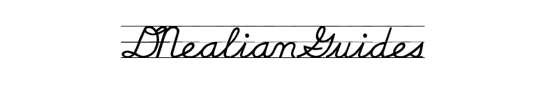 DNealianGuides font preview