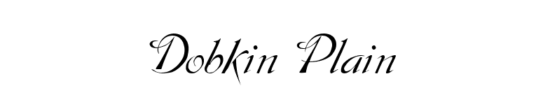 Dobkin Plain font preview