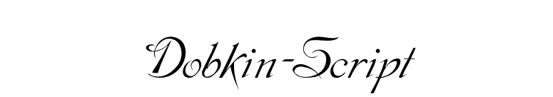 Dobkin-Script font preview