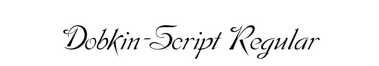 Dobkin-Script Regular font preview