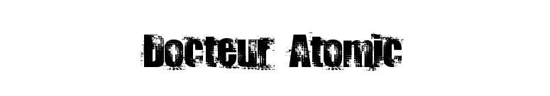 Docteur Atomic font preview
