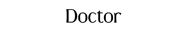 Doctor font preview